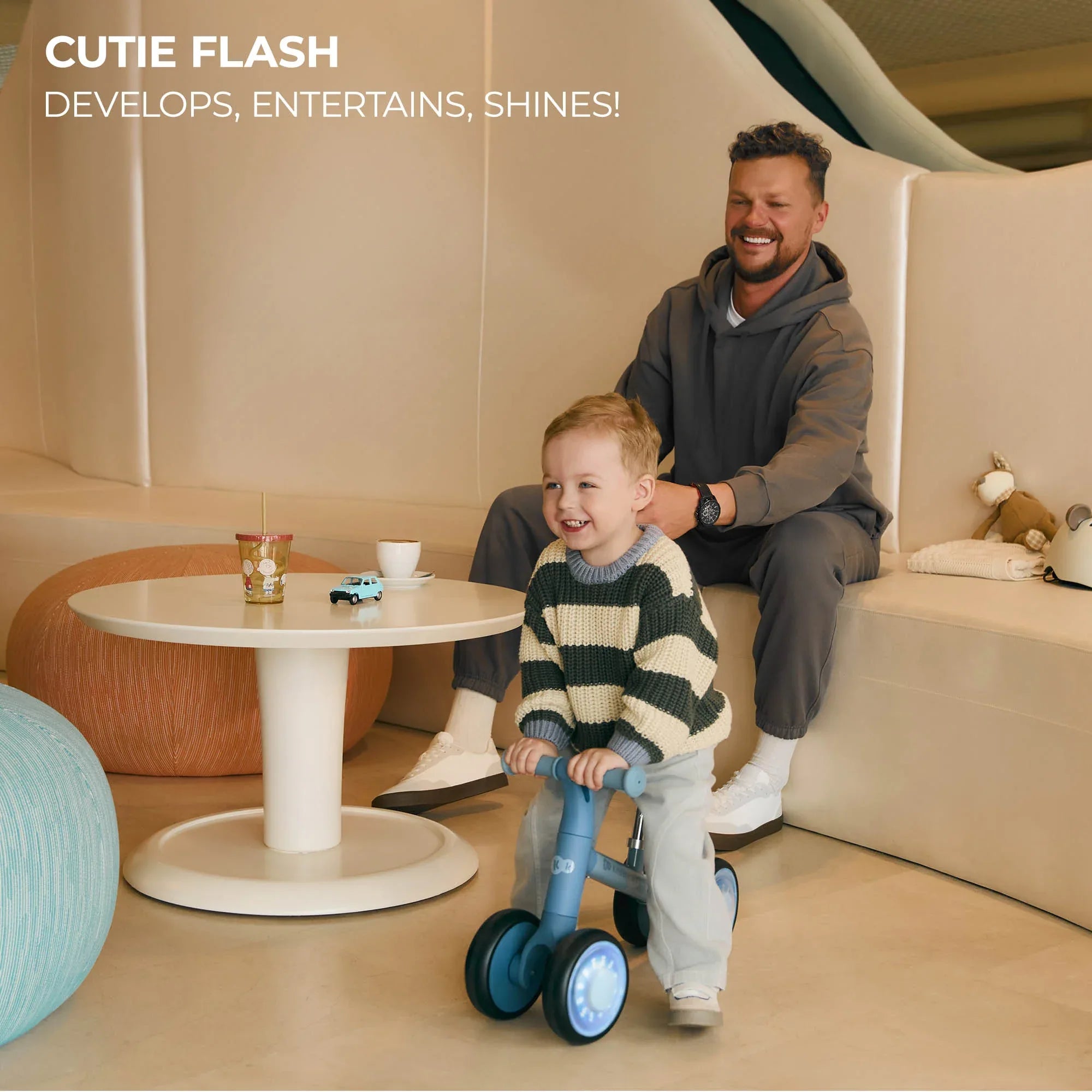 Kinderkraft CUTIE FLASH колело за баланс PINK by KinderKraft