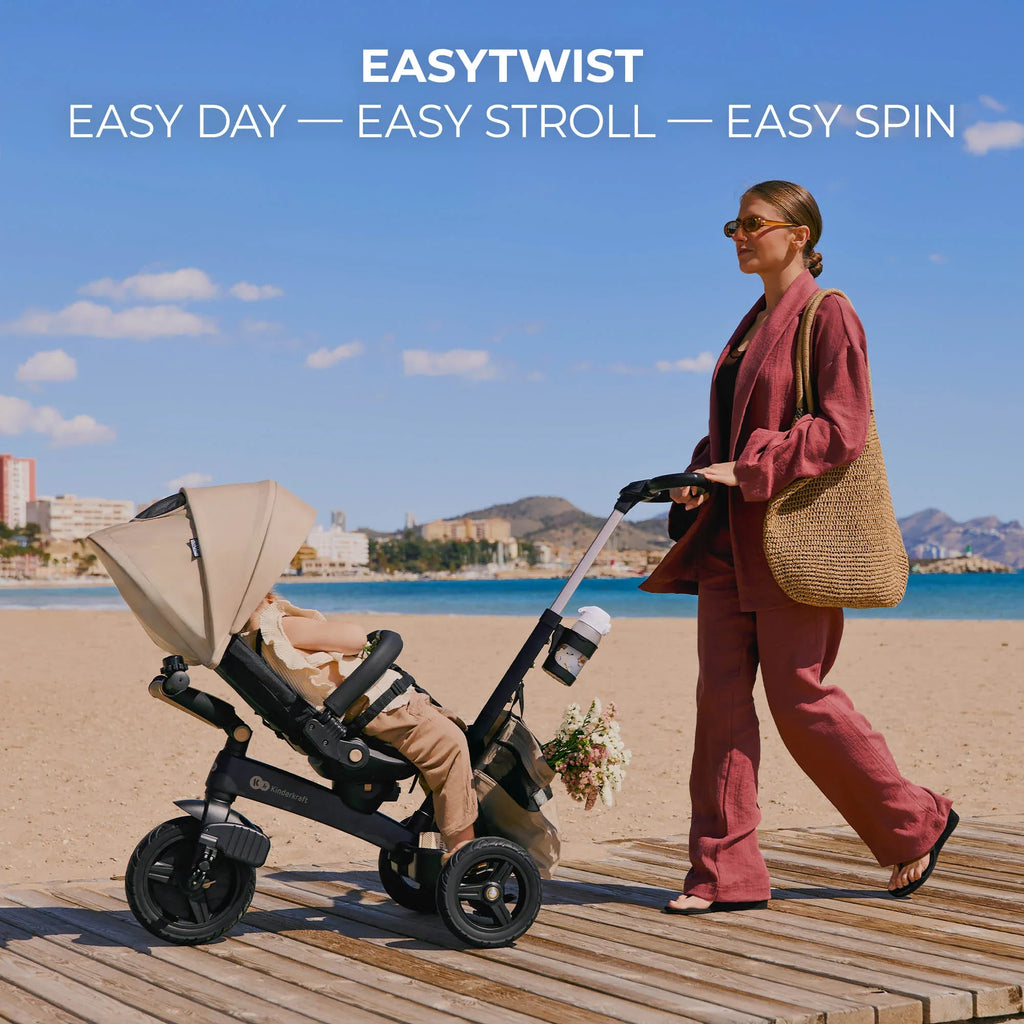 KinderKraft EASYTWIST бежова триколка KREASY00BEG0000 by KinderKraft