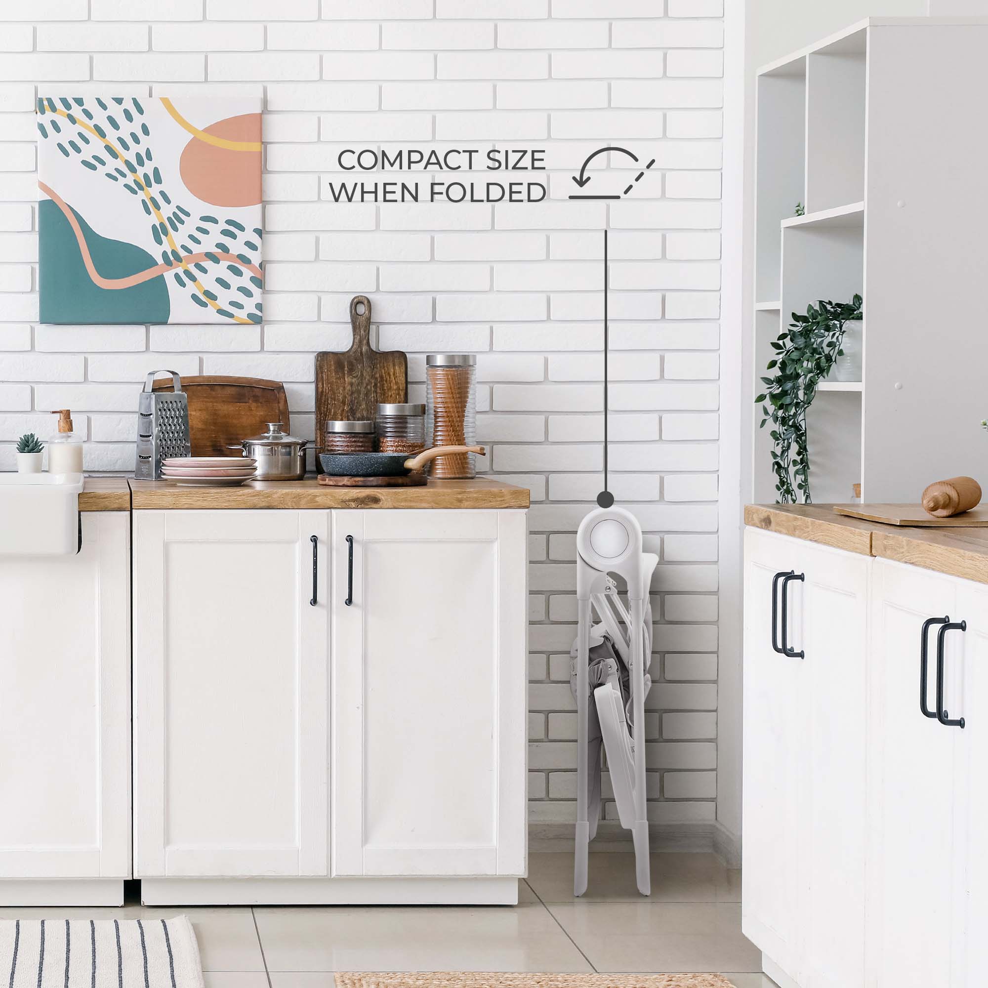 Kinderkraft BINCI столче за хранене LIGHT GREY by KinderKraft