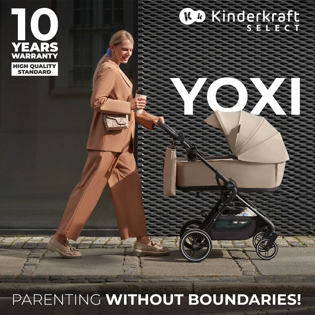 Kinderkraft YOXI бебешка количка 3в1 SAND BEIGE by KinderKraft
