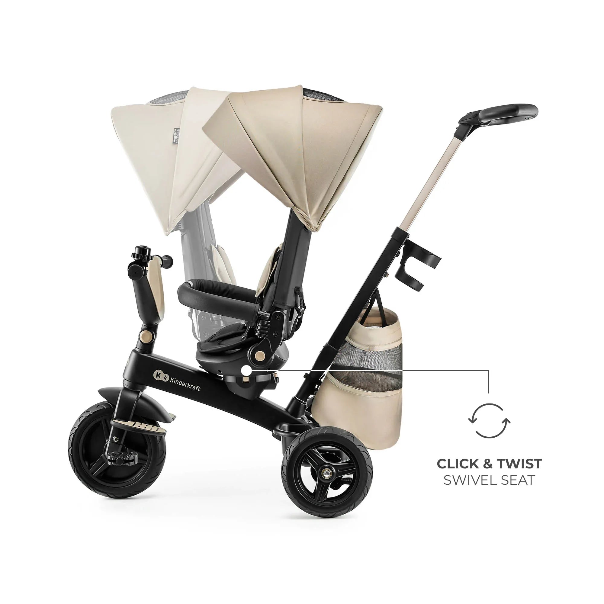 KinderKraft EASYTWIST бежова триколка KREASY00BEG0000 by KinderKraft
