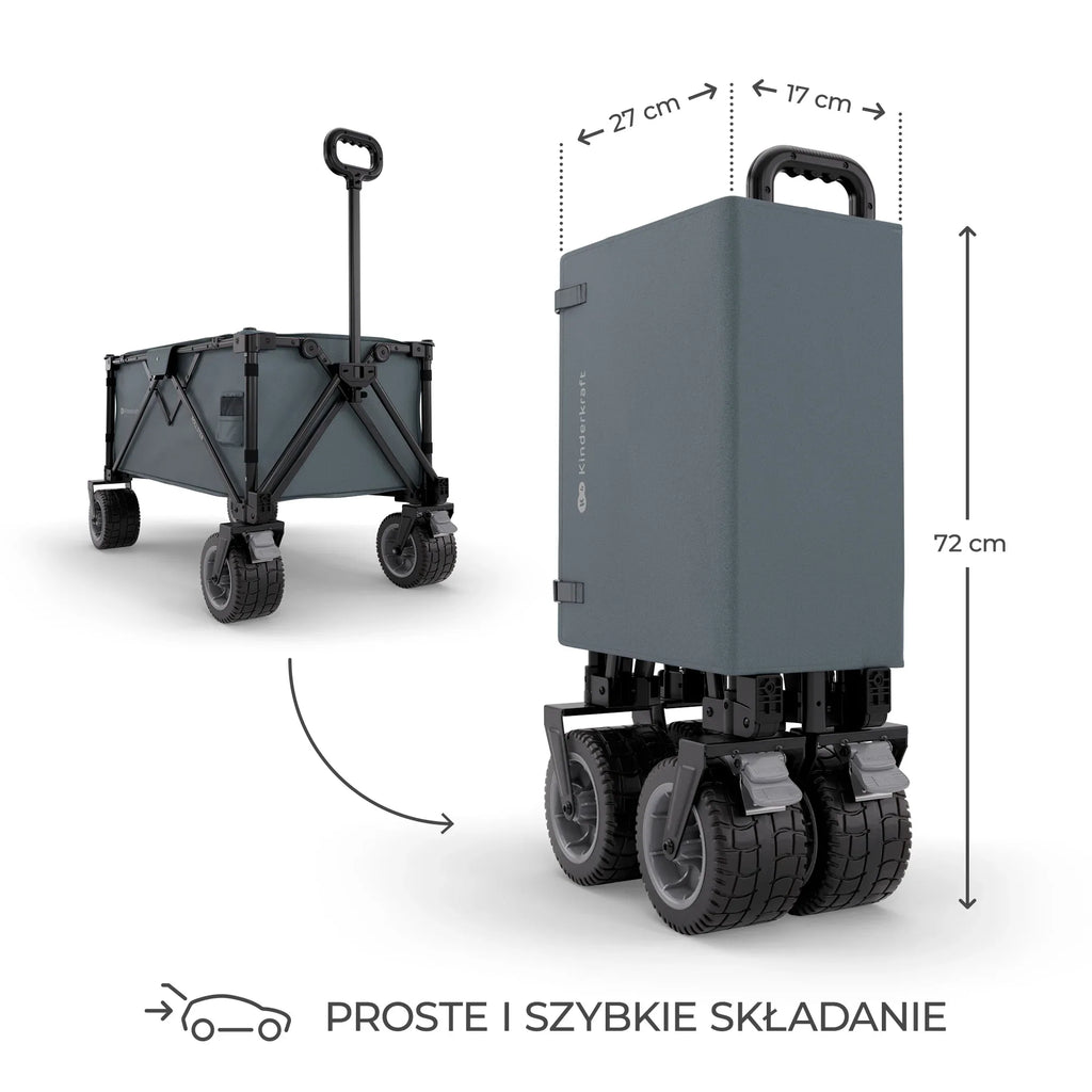Kinderkraft Rollster сгъваема количка за деца ANTHRACITE by KinderKraft