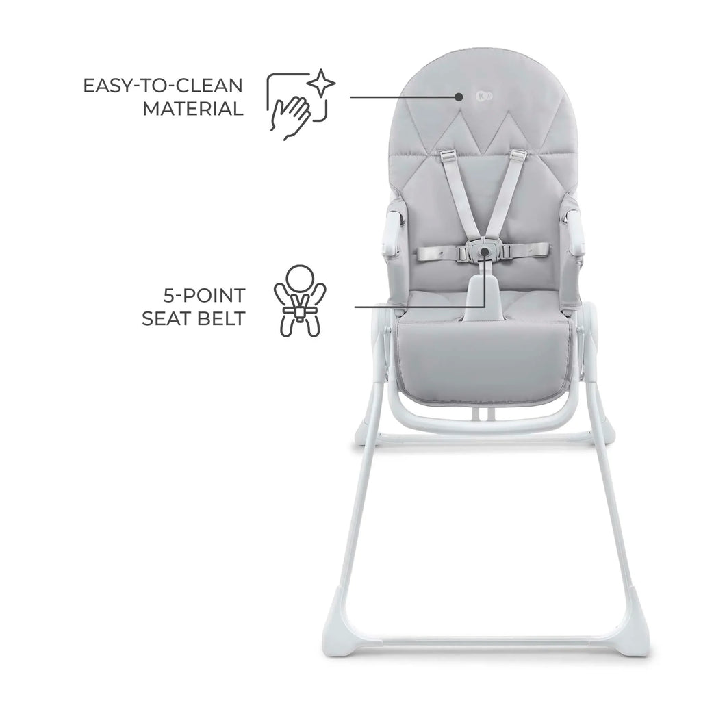 Kinderkraft BINCI столче за хранене LIGHT GREY by KinderKraft