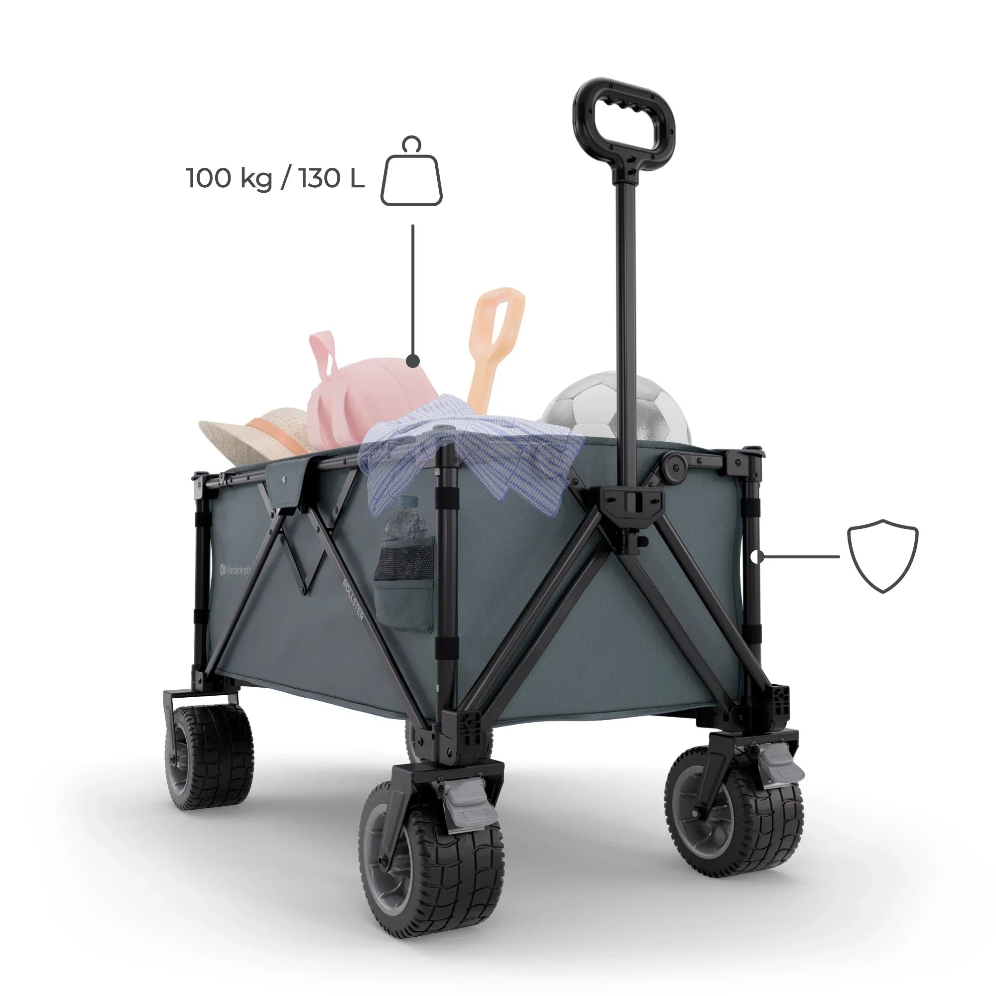 Kinderkraft Rollster сгъваема количка за деца ANTHRACITE by KinderKraft