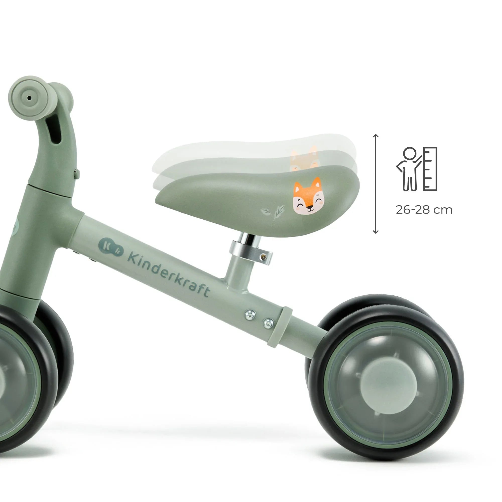 Kinderkraft CUTIE FLASH колело за баланс GREEN by KinderKraft