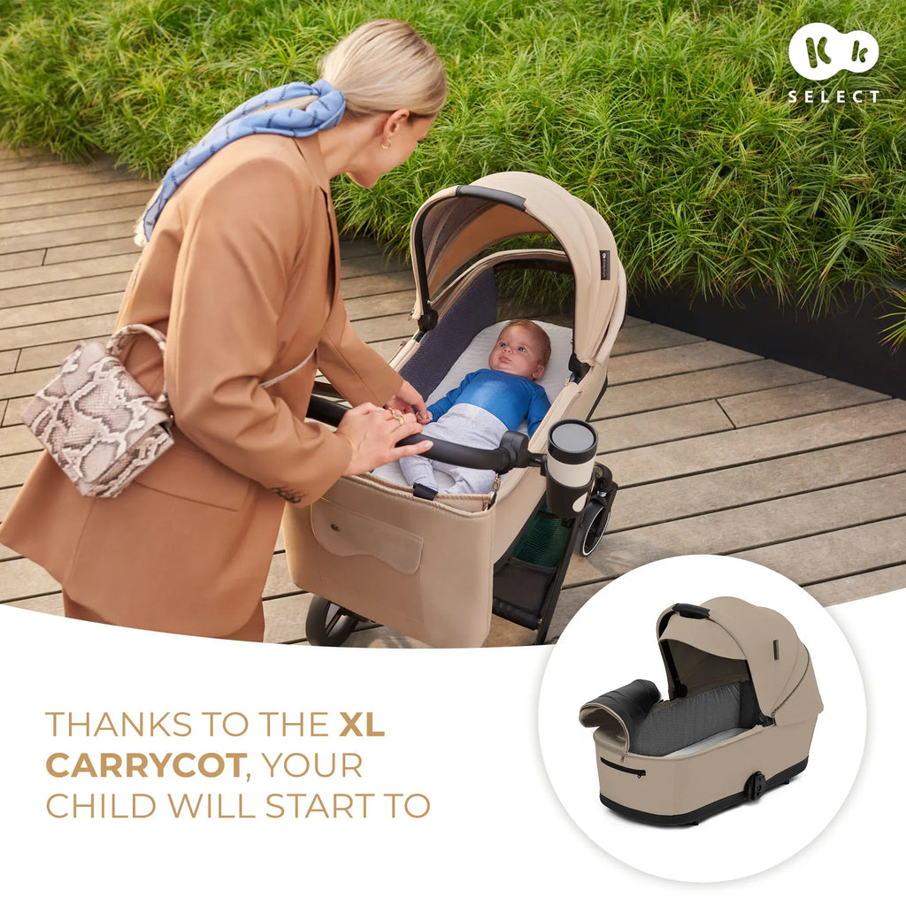 Kinderkraft YOXI бебешка количка 3в1 SAND BEIGE by KinderKraft