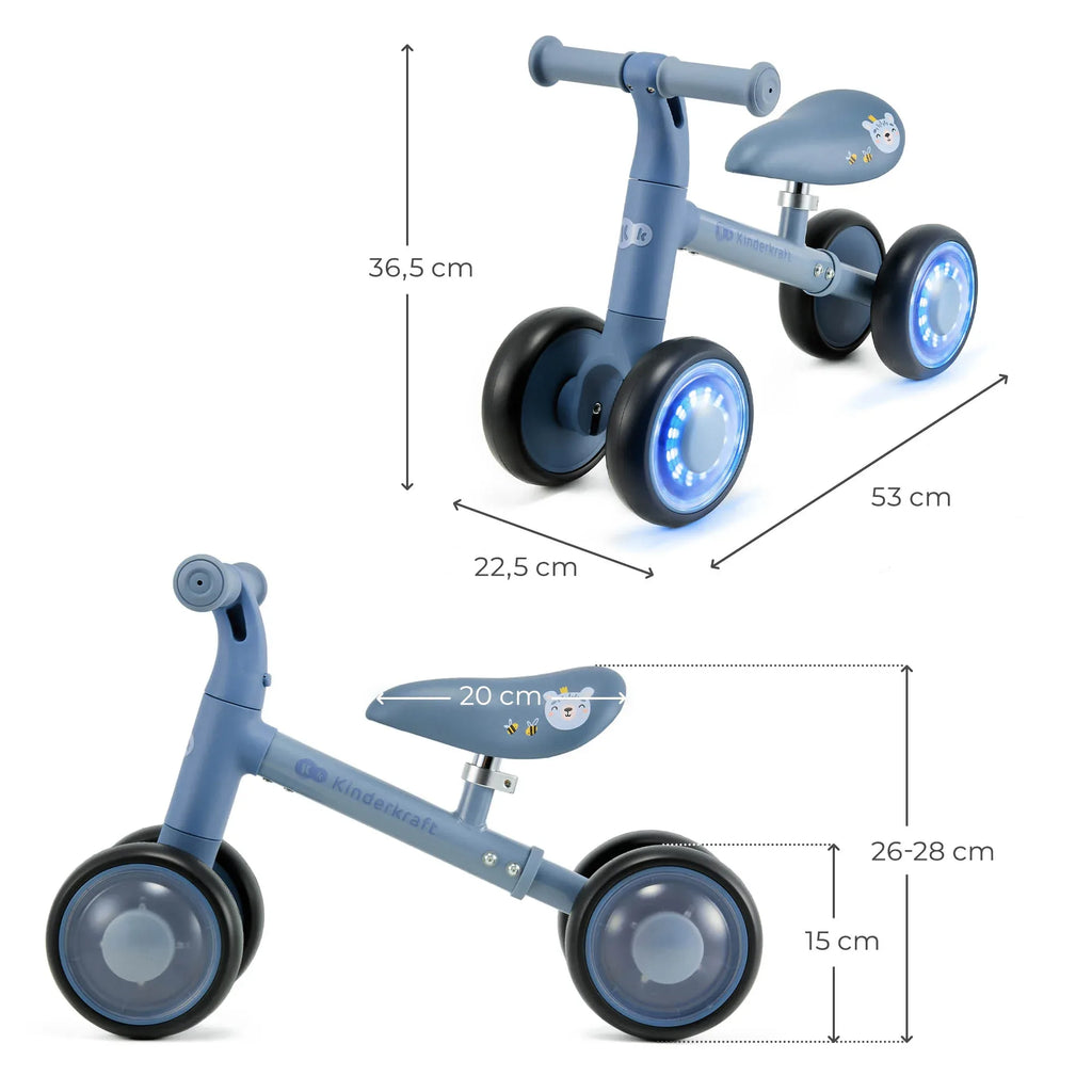Kinderkraft CUTIE FLASH колело за баланс BLUE by KinderKraft