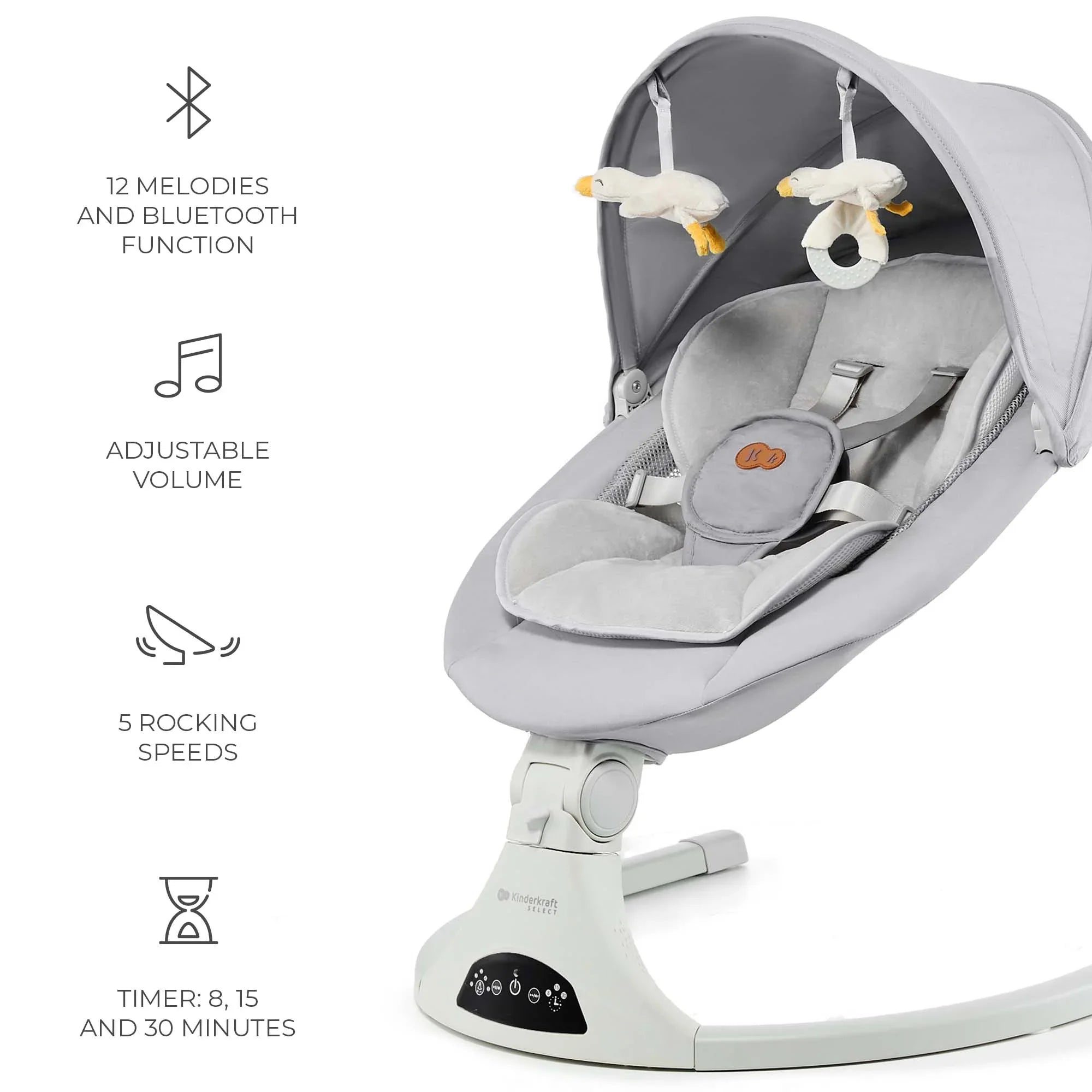 Kinderkraft TULSY шезлонг GREY by KinderKraft