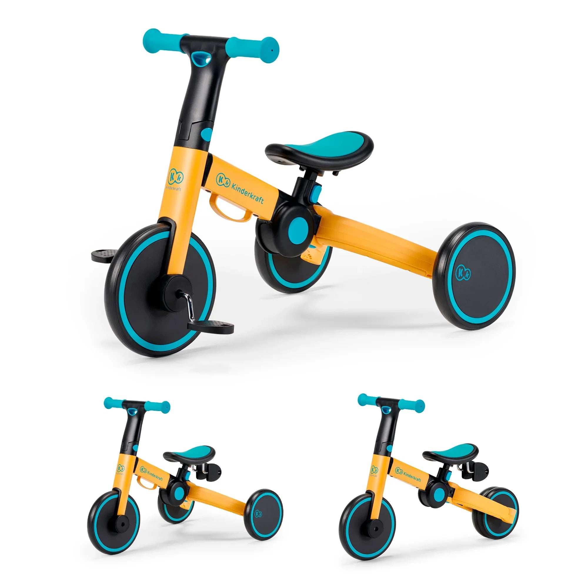 Kinderkraft триколка 3в1 4TRIKE yellow by KinderKraft
