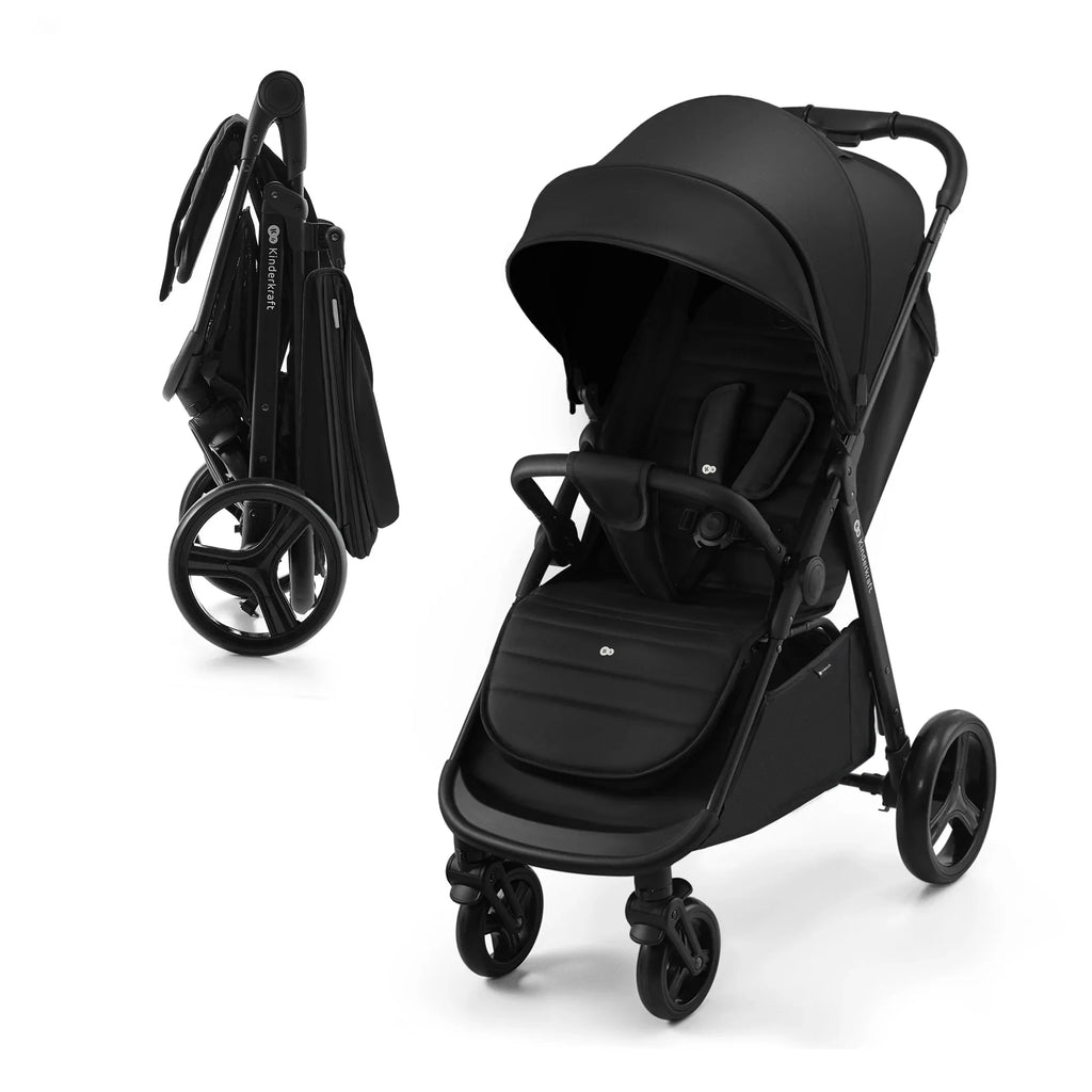 KinderKraft RINE бебешка количка CLASSIC BLACK by KinderKraft