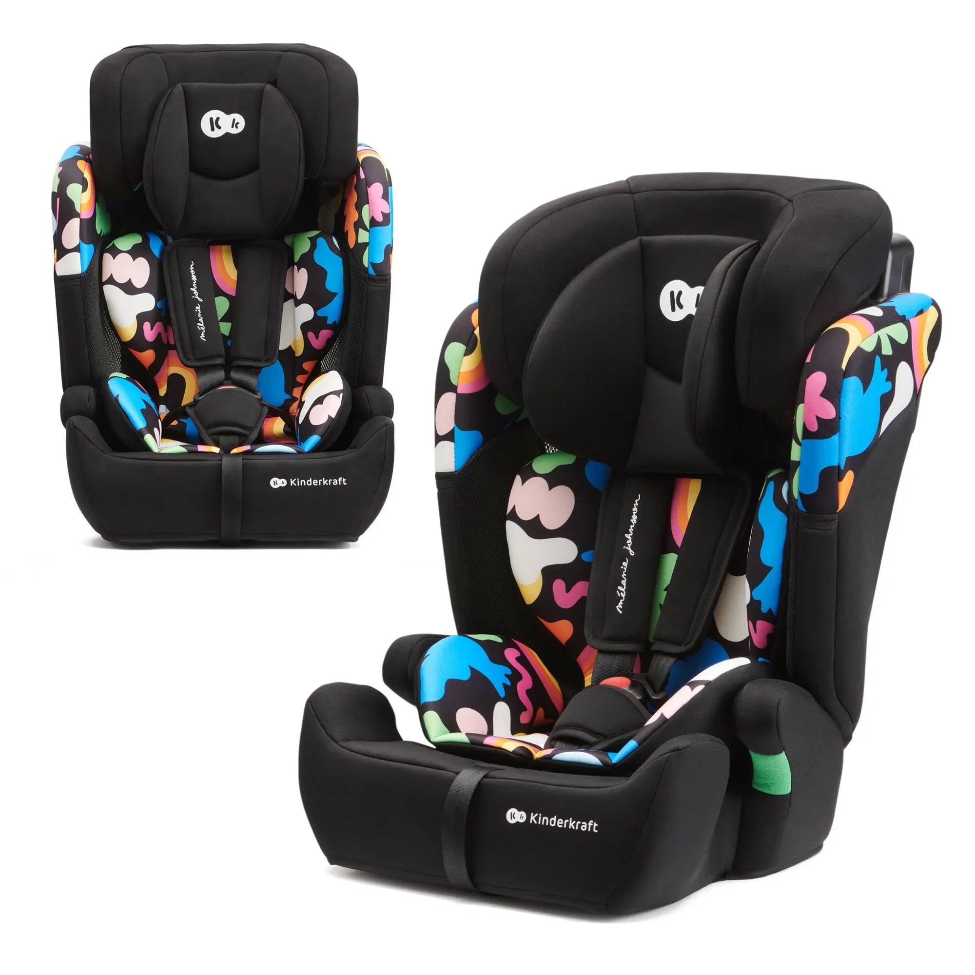 Kinderkraft столче за кола COMFORT UP i-Size HAPPY SHAPES by KinderKraft