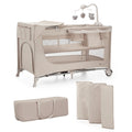 Kinderkraft JOY FULL 2 бебешка кошара с аксесоари BEIGE by KinderKraft