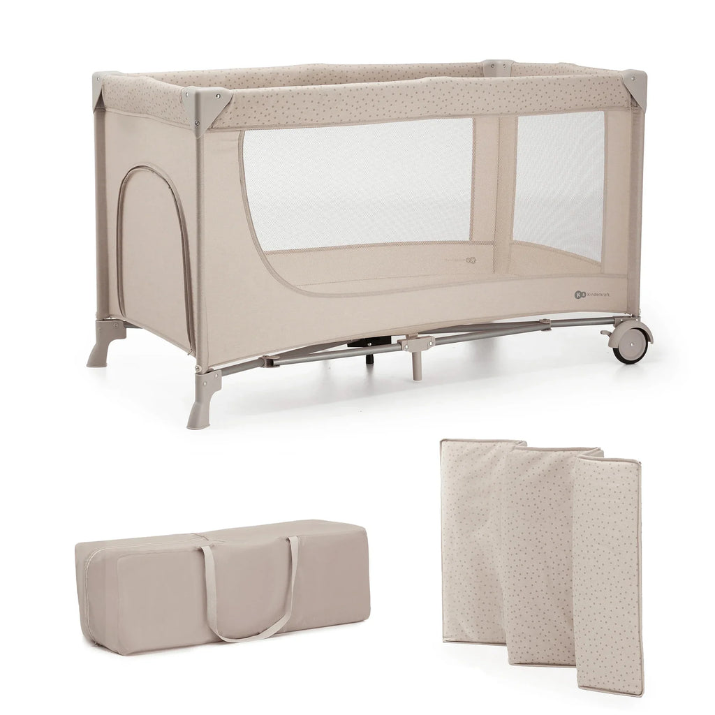 Kinderkraft JOY SIMPLE 2 бебешка кошара BEIGE by KinderKraft
