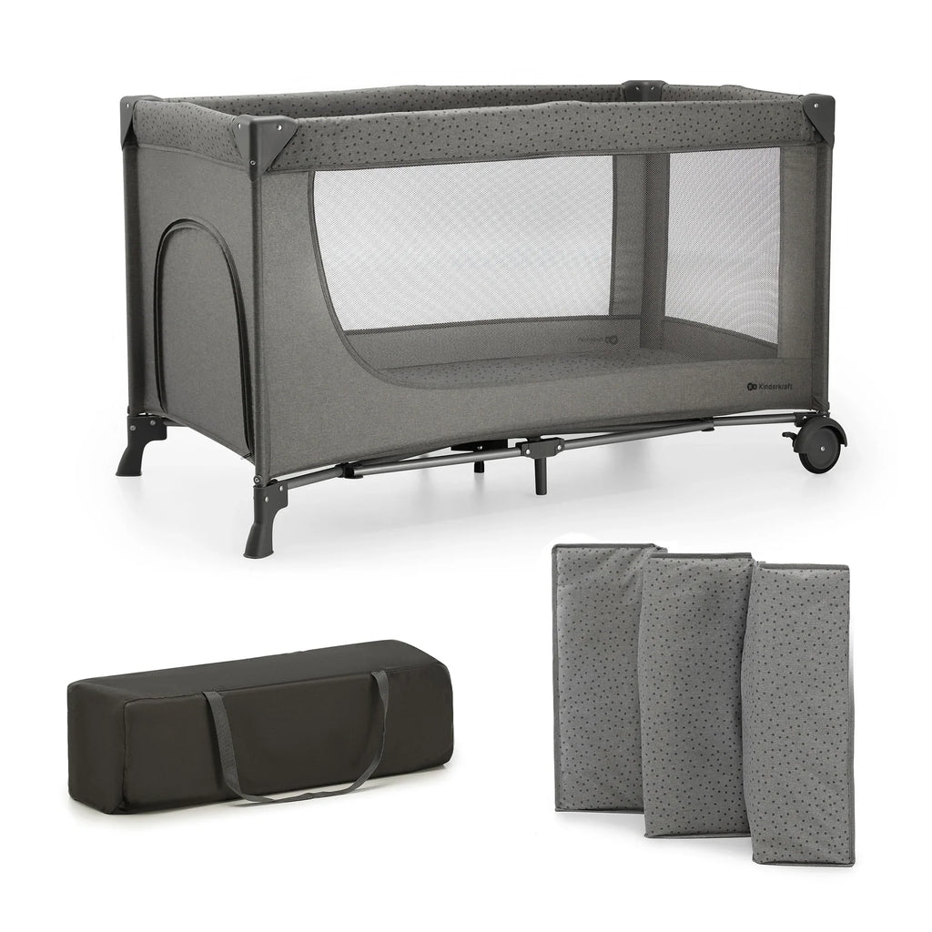 Kinderkraft JOY SIMPLE 2 бебешка кошара DARK GREY by KinderKraft