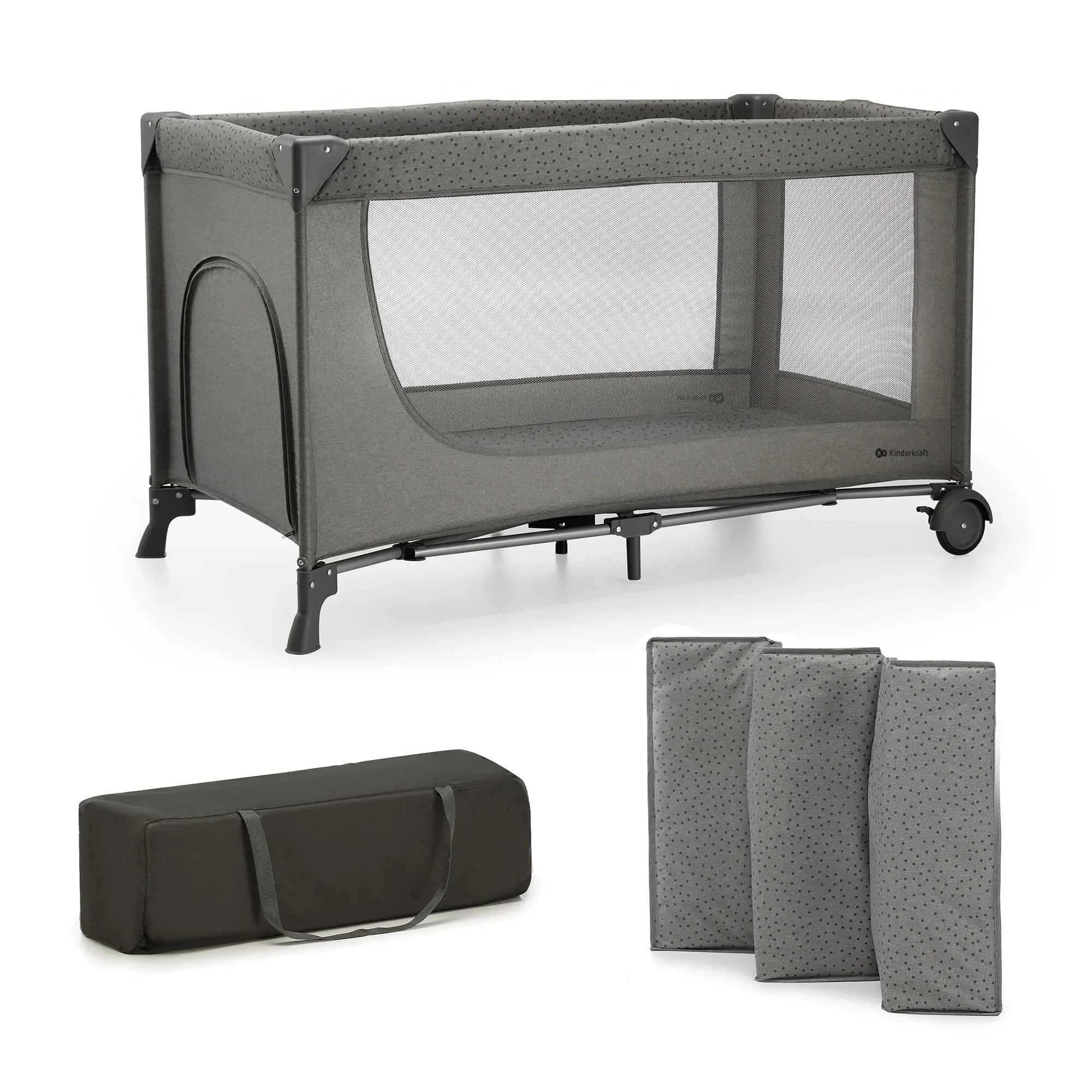 Kinderkraft JOY SIMPLE 2 бебешка кошара DARK GREY by KinderKraft
