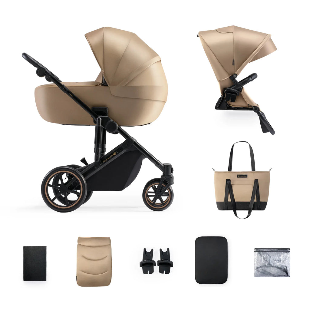 Kinderkraft Prime 2 бебешка количка 2в1 SANDROSE BEIGE by KinderKraft