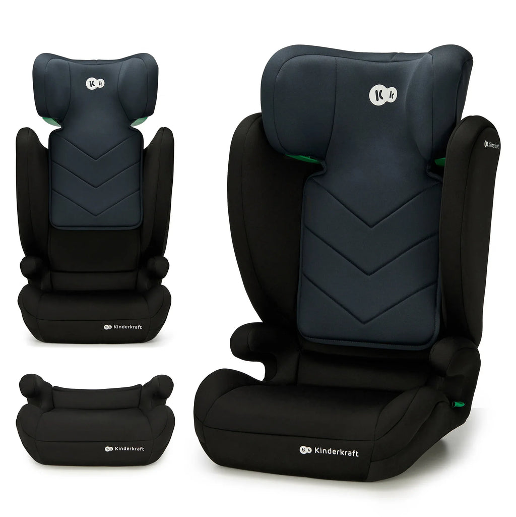 Kinderkraft I-SPARK столче за кола 100-150cm BLACK by KinderKraft