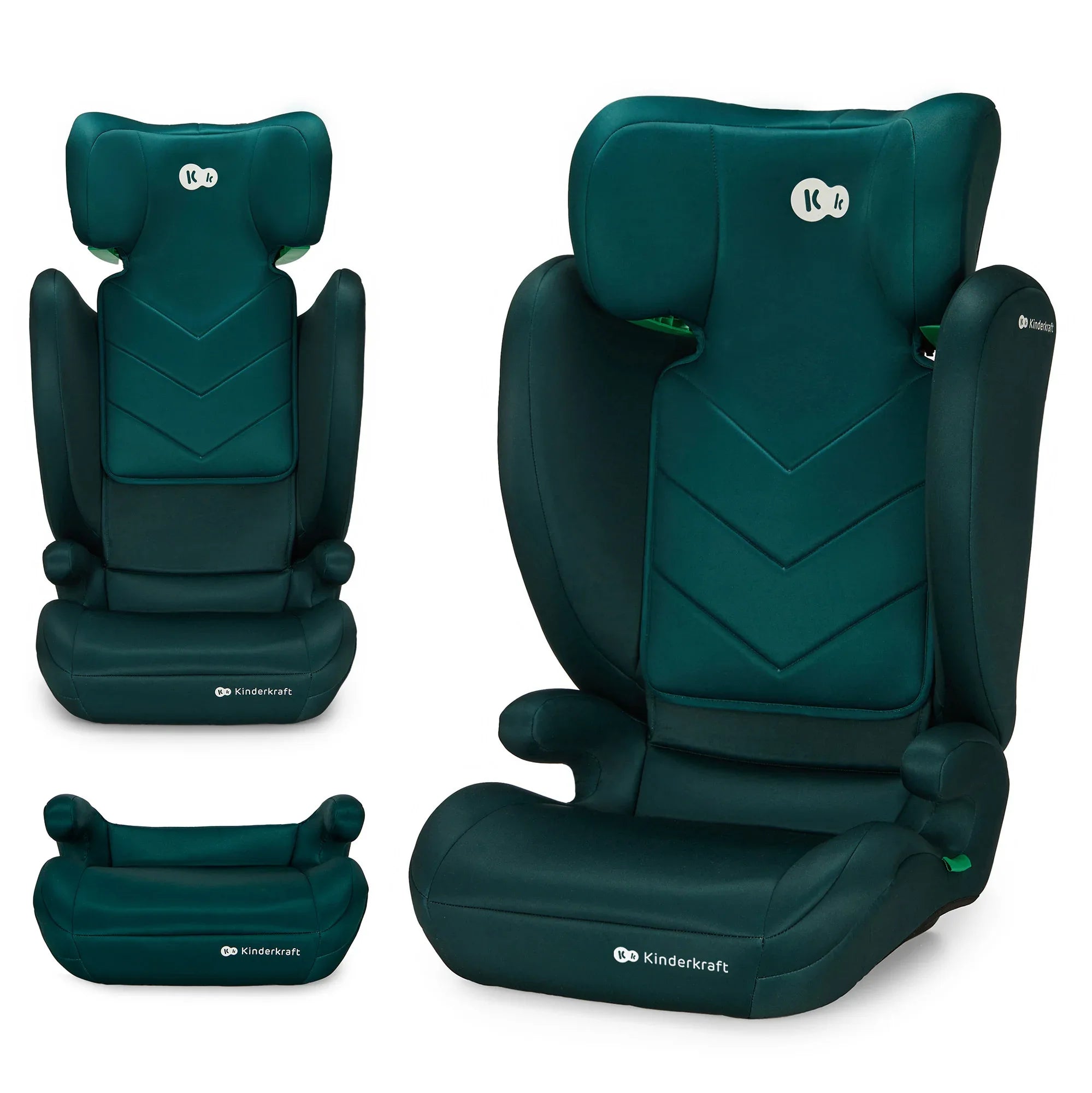 Kinderkraft I-SPARK столче за кола 100-150cm GREEN by KinderKraft