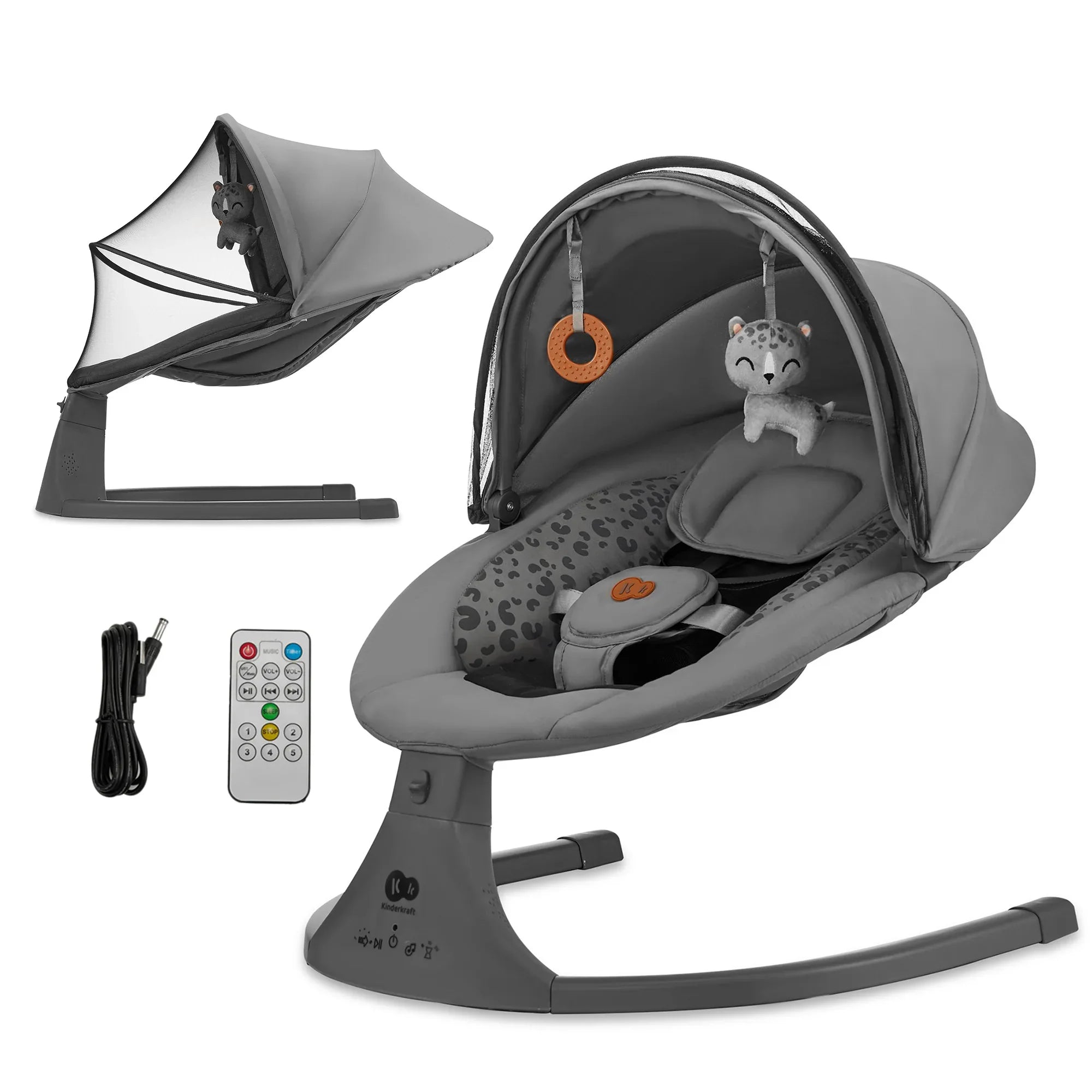 Kinderkraft люлка LUMI 2 dark grey by KinderKraft