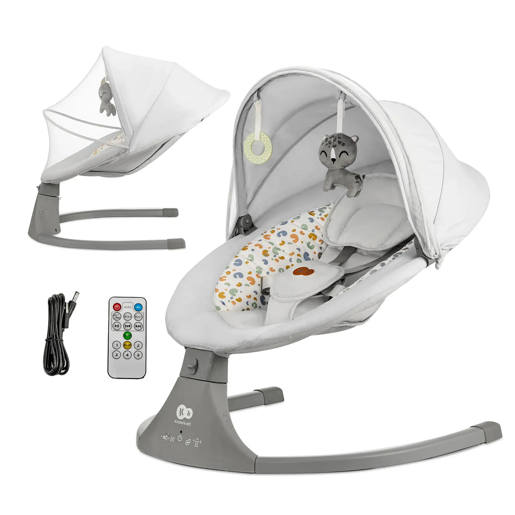 Kinderkraft люлка LUMI 2 light grey by KinderKraft