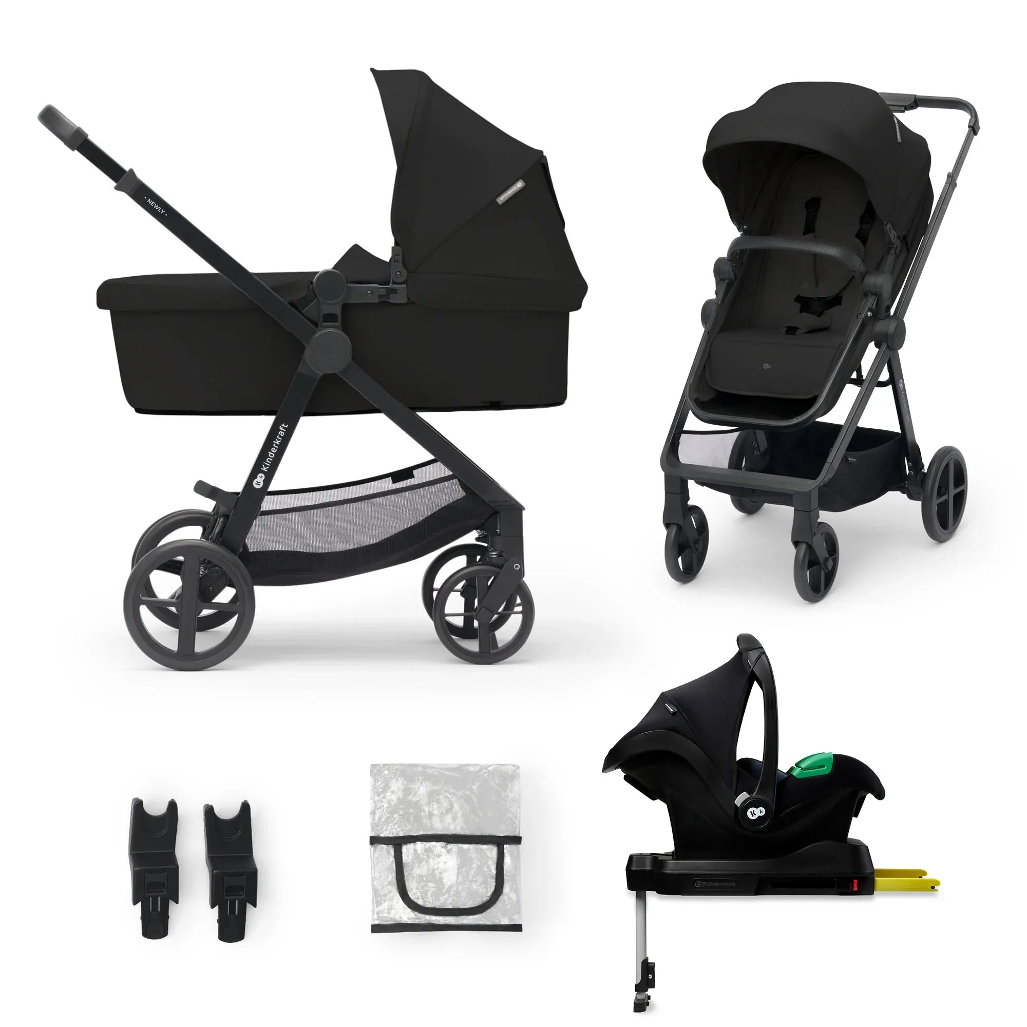 Kinderkraft NEWLY бебешка количка 4в1 CLASSIC BLACK by KinderKraft