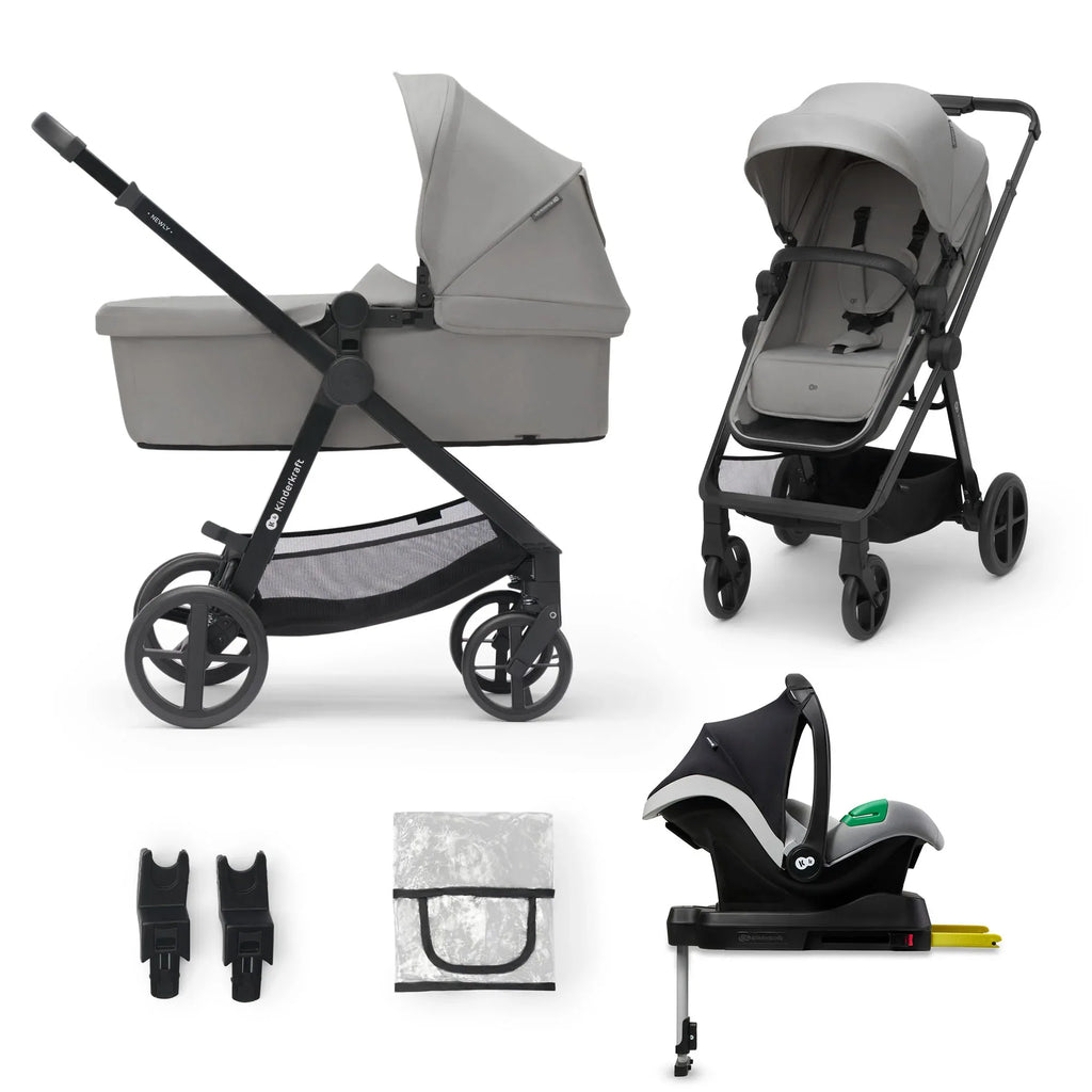 Kinderkraft NEWLY бебешка количка 4в1 MOONLIGHT GREY by KinderKraft