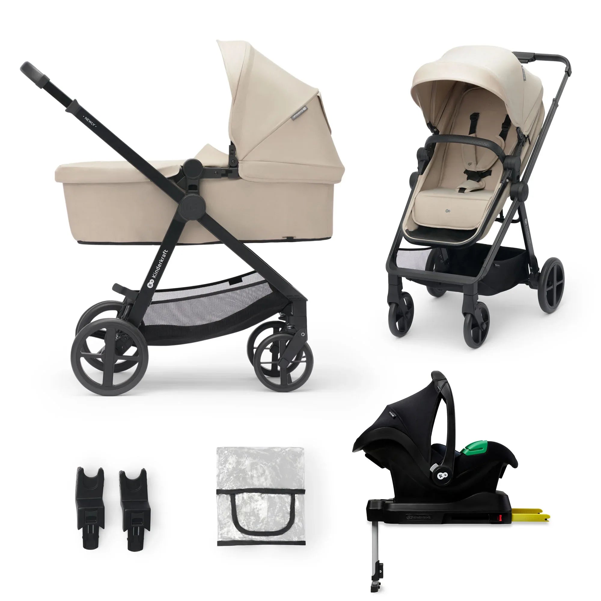 Kinderkraft NEWLY бебешка количка 4в1 SAND BEIGE by KinderKraft