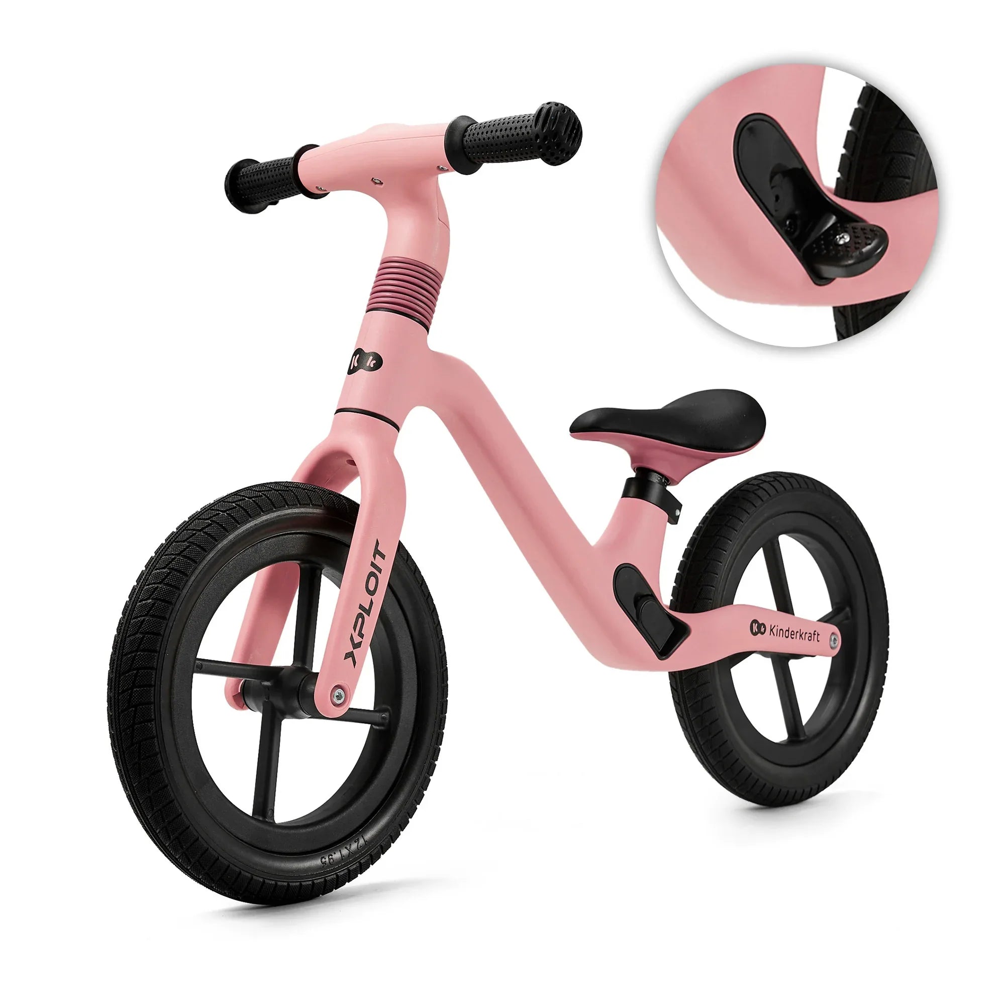 Kinderkraft XPLOIT колело за баланс BUBBLEGUM PINK by KinderKraft