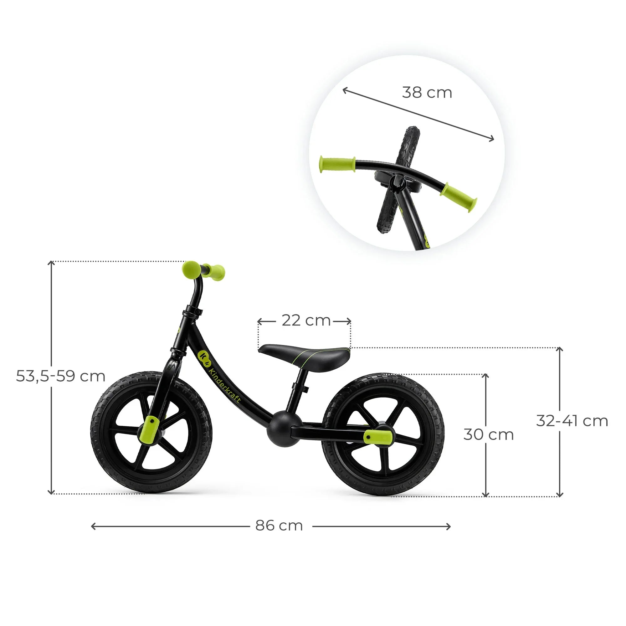 Kinderkraft колело за баланс 2WAY NEXT OFFROAD BLACK by KinderKraft