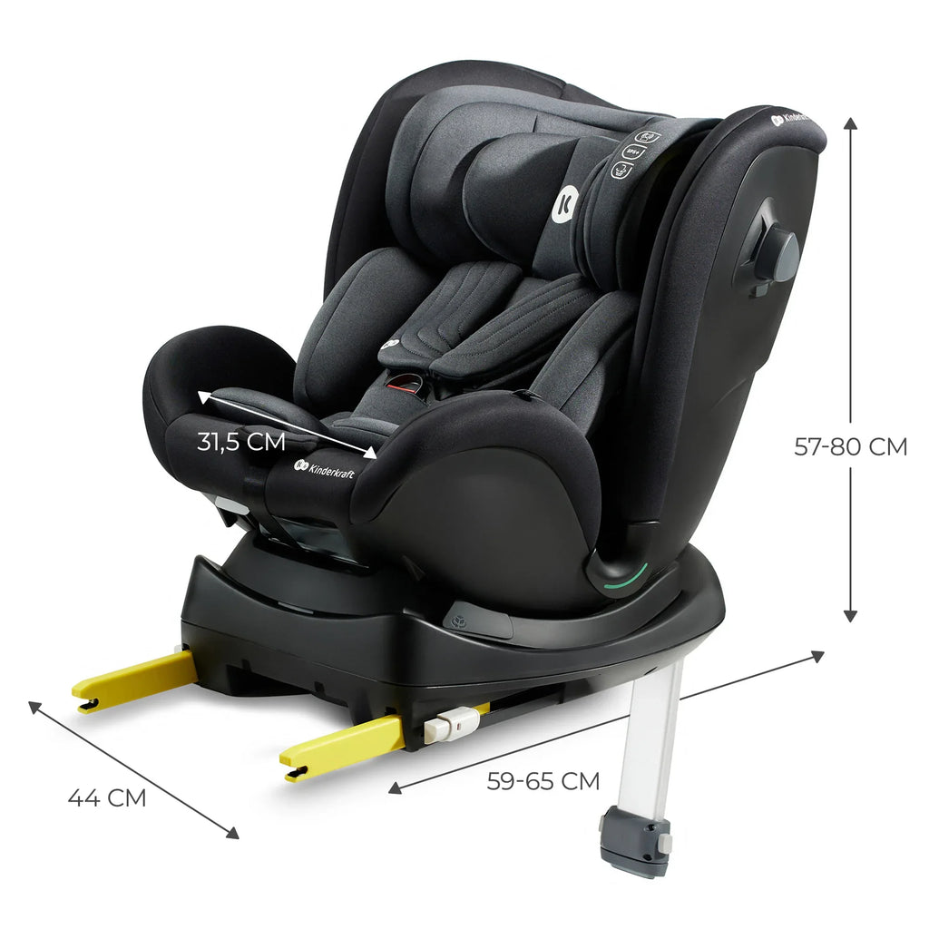 Kinderkraft столче за кола XRIDER i-Size BLACK by KinderKraft