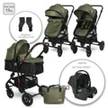 Д.КОЛИЧКА ALBA PREMIUM LODEN GREEN+АДАПТОРИ by Lorelli Premium
