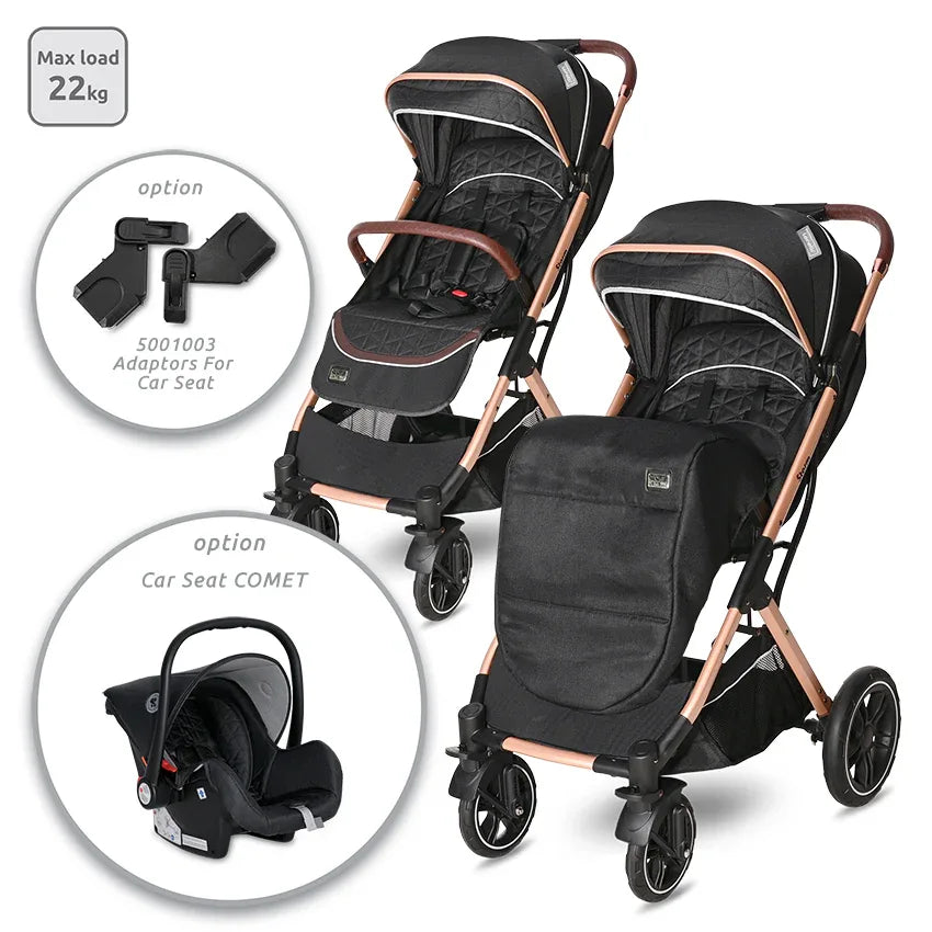 Д.КОЛИЧКА STORM LUXE BLACK by Lorelli Classic