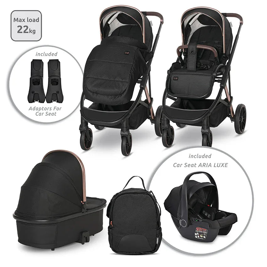 Д.КОЛИЧКА ARIA 3 в 1 BLACK by Lorelli Premium