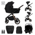 Д.КОЛИЧКА BIANCA BLACK 3 В 1 до 22кг с кош за ново by Lorelli Premium