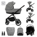 Д.КОЛИЧКА BIANCA GREY 3 В 1 до 22кг с кош за новор by Lorelli Premium