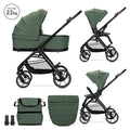 Д.КОЛИЧКА VENICE GREEN 2в1 до 22 кг с кош за новор by Lorelli Premium