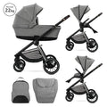 Д.КОЛИЧКА BIANCA GREY 2 В 1 до 22кг + АДАПТОРИ by Lorelli Premium