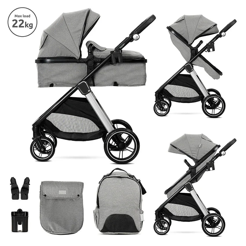 Д.КОЛИЧКА ASPEN GREY 2в1 до 22кг с трансформираща by Lorelli Premium