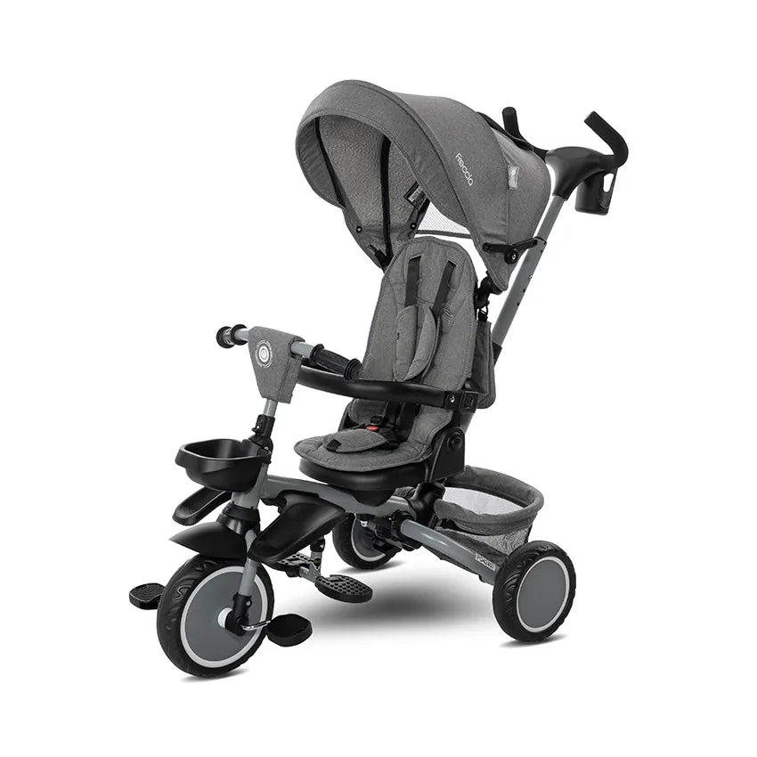 СГЪВАЕМА ТРИКОЛКА FRECCIA GREY+BLACK С РОТАЦИЯ 360 by Lorelli Classic