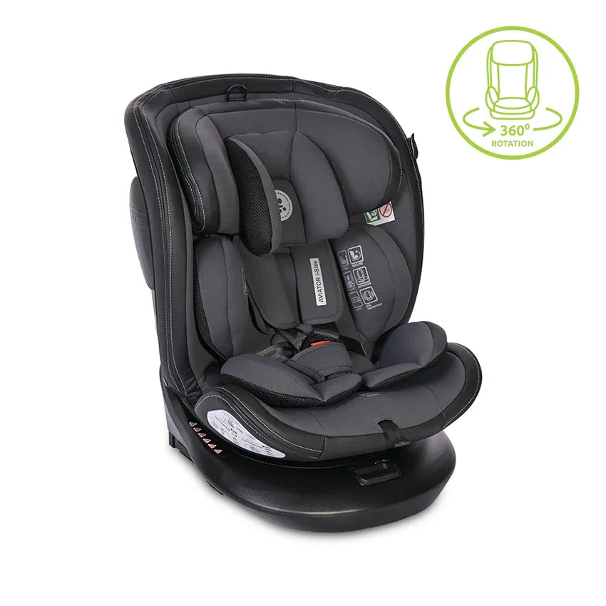 СТОЛ ЗА КОЛА AVIATOR i-Size ISOFIX 40-150 CM GREY by Lorelli Premium