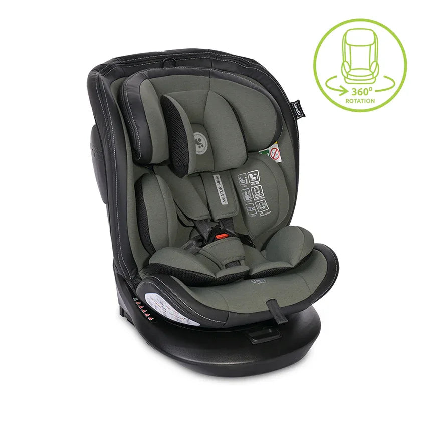 СТОЛ ЗА КОЛА AVIATOR i-Size ISOFIX 40-150 CM GREEN by Lorelli Premium