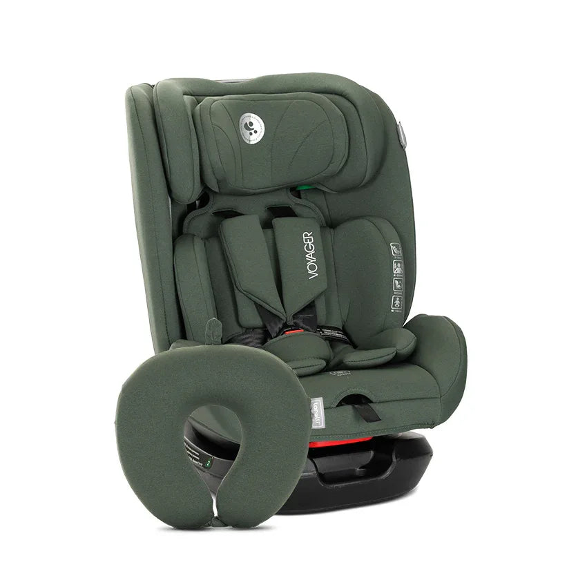 СТОЛ ЗА КОЛА VOYAGER GREEN i-Size 40-150 CM+ВЪЗГЛА by Lorelli Classic