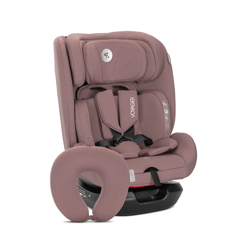 СТОЛ ЗА КОЛА VOYAGER PINK i-Size 40-150 CM+ВЪЗГЛАВ by Lorelli Classic