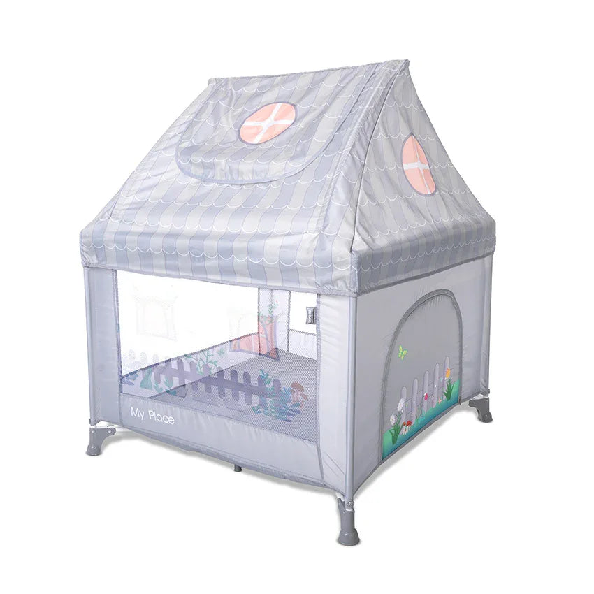 КОШАРА ЗА ИГРА MY PLACE С ПОКРИВ GREY by Lorelli Premium
