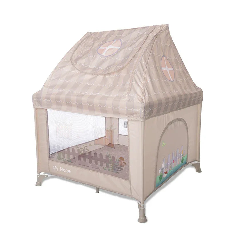 КОШАРА ЗА ИГРА MY PLACE С ПОКРИВ BEIGE by Lorelli Premium