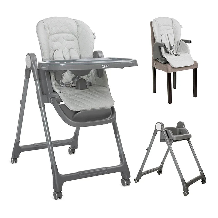 СТОЛ ЗА ХРАНЕНЕ 3В1 CHEF GREY LEATHER by Lorelli Premium