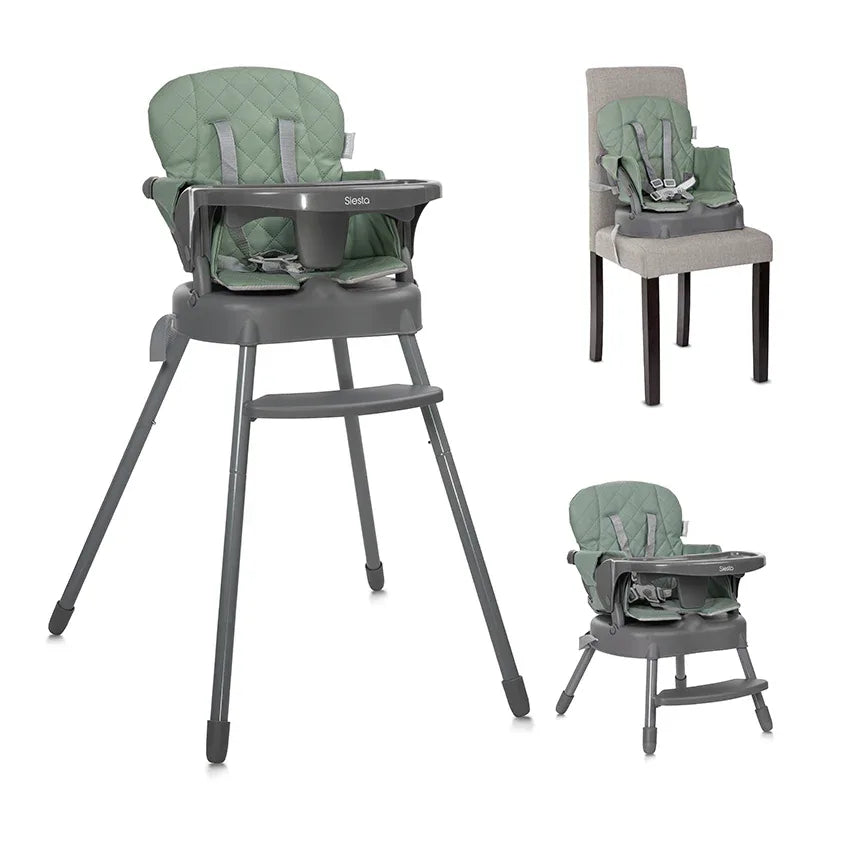 СТОЛ ЗА ХРАНЕНЕ 3в1 SIESTA GREEN LEATHER by Lorelli Classic