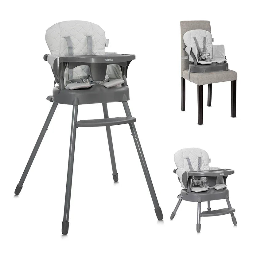 СТОЛ ЗА ХРАНЕНЕ 3в1 SIESTA GREY LEATHER by Lorelli Classic