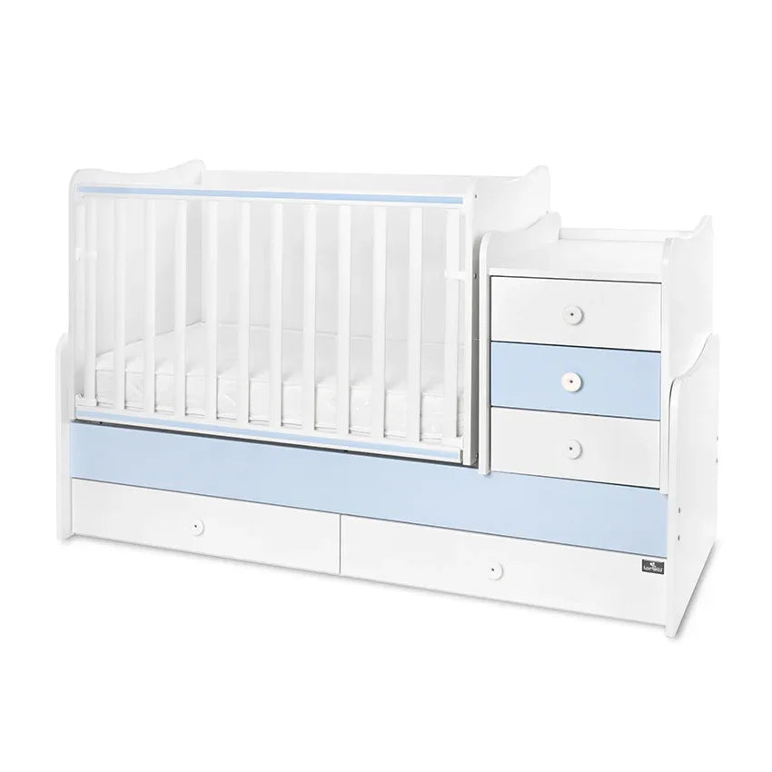 ЛЕГЛО MAXI PLUS NEW 70/160 БЯЛО/BABY BLUE-3BOX by Lorelli Classic