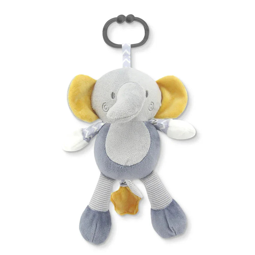 МУЗИКАЛНА ИГРАЧKA СЛОНЧЕ СИВО NATURAL by Lorelli Toys